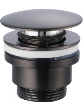 Válvula Click-Clack, Fabricada en Latón Cromado, Rosca 1 1/4, Incluye  Tapón Pequeño de Ø37 mm